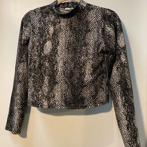Snake skin crop top